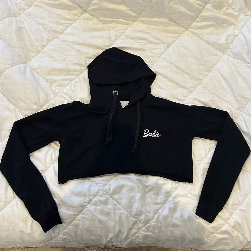 Barbie x Missguided Cropped Hoodie